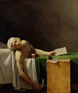 La muerte de Marat, según el original de Jacques-Louis David (1748-1825) (óleo sobre lienzo)