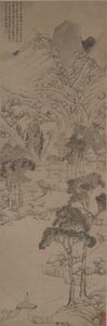 Paisaje al estilo de Wen Zhengming de Ju Jie