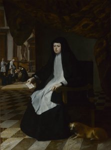Reina Mariana de España de luto, 1666 de Juan Bautista Martinez Del Mazo