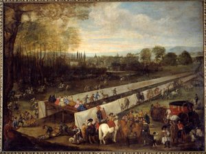 La caza de tabladillo en Aranjuez de Juan Bautista Martinez del (attr. to) Mazo
