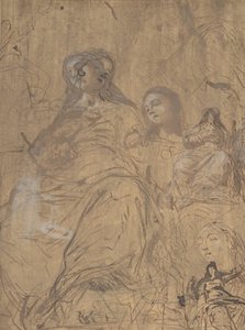Estudios para la Asunción de la Virgen, 1657-60 de Juan Carreño de Miranda
