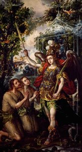 Adán y Eva expulsados del Paraíso de Juan Correa