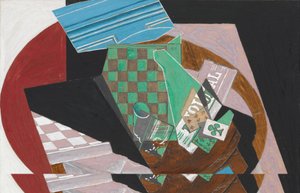 Tablero de ajedrez y cartas, 1915 de Juan Gris