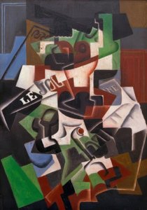 Frutero, pipa y periódico de Juan Gris
