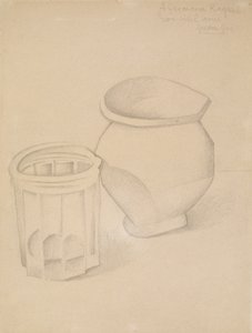 Vaso y copa, c.1911 de Juan Gris