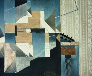 Guitarra en la mesa, 1913