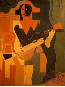 Arlequín con guitarra