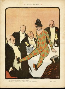 Ilustración de J Gris (1887-1927) en Le Rire de Juan Gris