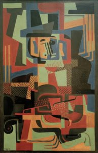 El hombre con el violín de Juan Gris