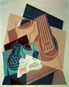 Mandolina y uvas de Juan Gris