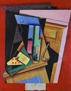 Bodegón con poema de Juan Gris