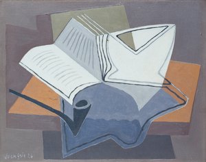 La pipa y el libro abierto