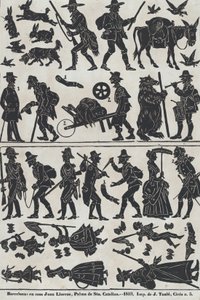 Hoja 2 de figuras para marionetas de sombra chinas de Juan Llorens