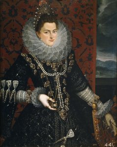La Infanta Isabel Clara Eugenia 1566-1633, 1598-1599 de Juan Pantoja de la Cruz