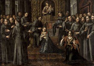 Santa Clara de Asís (1194-1253) - Barroco: La profesión de Santa Clara por Ruiz Soriano, Juan (1701-1763)