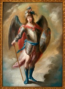 El Arcángel San Miguel - Pintura de Juan de Espinal (1714-1783), Óleo sobre lienzo, ca. 1780 - Museo de Bellas Artes de Sevilla, España de Juan de Espinal