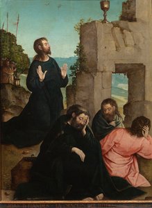 La agonía en el jardín de los olivos - Pintura de Juan de Flandes (ca 1465-1519) - 1514-1519 - Museo del Prado, Madrid de Juan de Flandes