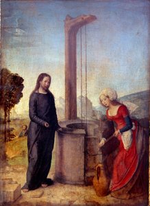 Cristo y la samaritana de Juan de Flandes