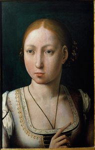 Retrato de Juana I de Castilla, llamada Juana la Loca de Juan de Flandes