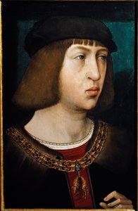 Retrato del Rey de Castilla Felipe I (Felipe de Habsburgo llamado Felipe el Hermoso) de Juan de Flandes