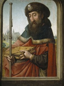 Santiago el Mayor como peregrino de Juan de Flandes