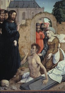 La resurrección de Lázaro de Juan de Flandes