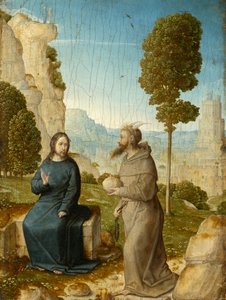 La tentación de Cristo, c.1500/04 (óleo sobre tabla)