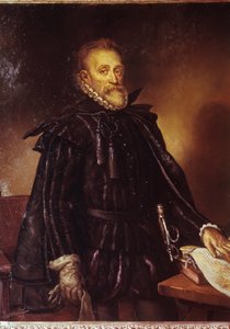 Retrato de Miguel de Cervantes (1547-1616) escritor español Miguel Cervantes de Saavedra. Pintura atribuida a Juan de Jáuregui (1583-1641) de Juan de Jauregui y Aguilar