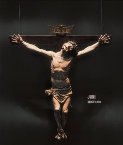 Crucifixión. Escultura de Juan de Juni (1507-1577). Escultura en madera.