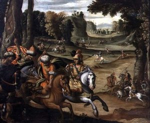 La caza del león de Juan de la Corte