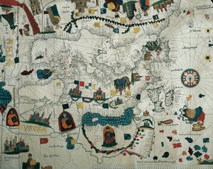 Europa, de una copia del siglo XIX del planisferio náutico por Juan de la Cosa de Juan de la Cosa