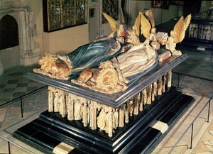 Tumba de Juan el Intrépido (1371-1419) y Margarita de Baviera (1376-1434) Duque y Duquesa de Borgoña, 1444-70 de Juan de la Huerta