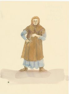 Un mayordomo medieval, responsable de administrar la casa y la finca de un señor, 2004 de Judith Dobie