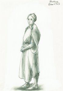 Mujer Anglo-Sajona, siglo V-X, c. 1990-2010 de Judith Dobie