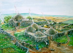Pueblo antiguo de Chysauster de Judith Dobie