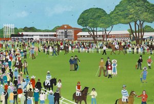 Ascot, 2009 (Gouache sobre papel) de Judy Joel