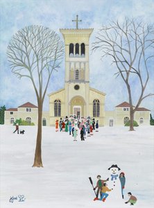 Iglesia de San Rafael, Kingston, 2009 (Gouache sobre papel) de Judy Joel