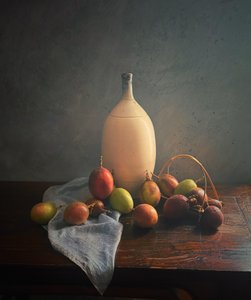Elegante naturaleza muerta con maracuyá de Judy Tseng