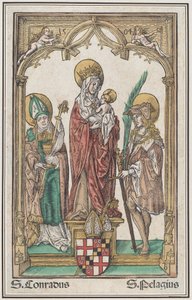 La Virgen y el Niño con San Conrado y San Pelagio de Jörg Breu the Elder