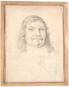 Retrato del canciller holstein-gottorp Johan Adolph Kielman von Kielmanseck (1612-1676). Retrato de busto de frente a la derecha