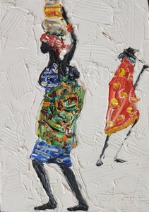 Figuras africanas llenas de vida de Jukyong Park