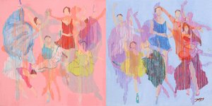 Figuras de baile llenas de vida de Jukyong Park