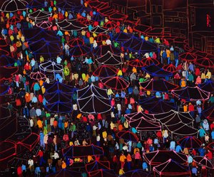 Un animado mercado nocturno de Jukyong Park