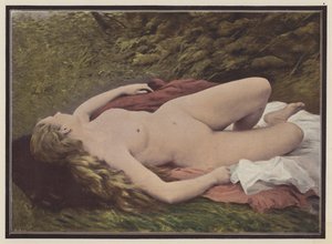 La siesta (lito de color)