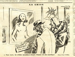 Candide, Satírico en N & B de Jules Abel Faivre
