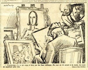 Candide, Satírico en N & B de Jules Abel Faivre