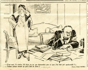Candide, Satírico en N & B de Jules Abel Faivre