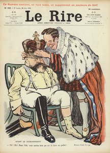 Coronación del Rey Eduardo VII, ilustración para Le Rire de Jules Abel Faivre