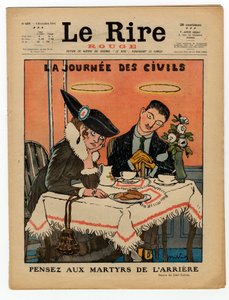 Portada de "The Red Laughter", Satírico en Colores