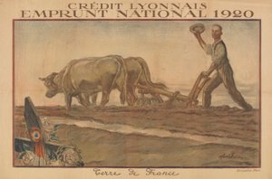 Credit Lyonnais, Préstamo Nacional 1920, Estado federado de Francia (Lyon Credit, Préstamo Nacional 1920, Estado federado de Francia) de Jules Abel Faivre
